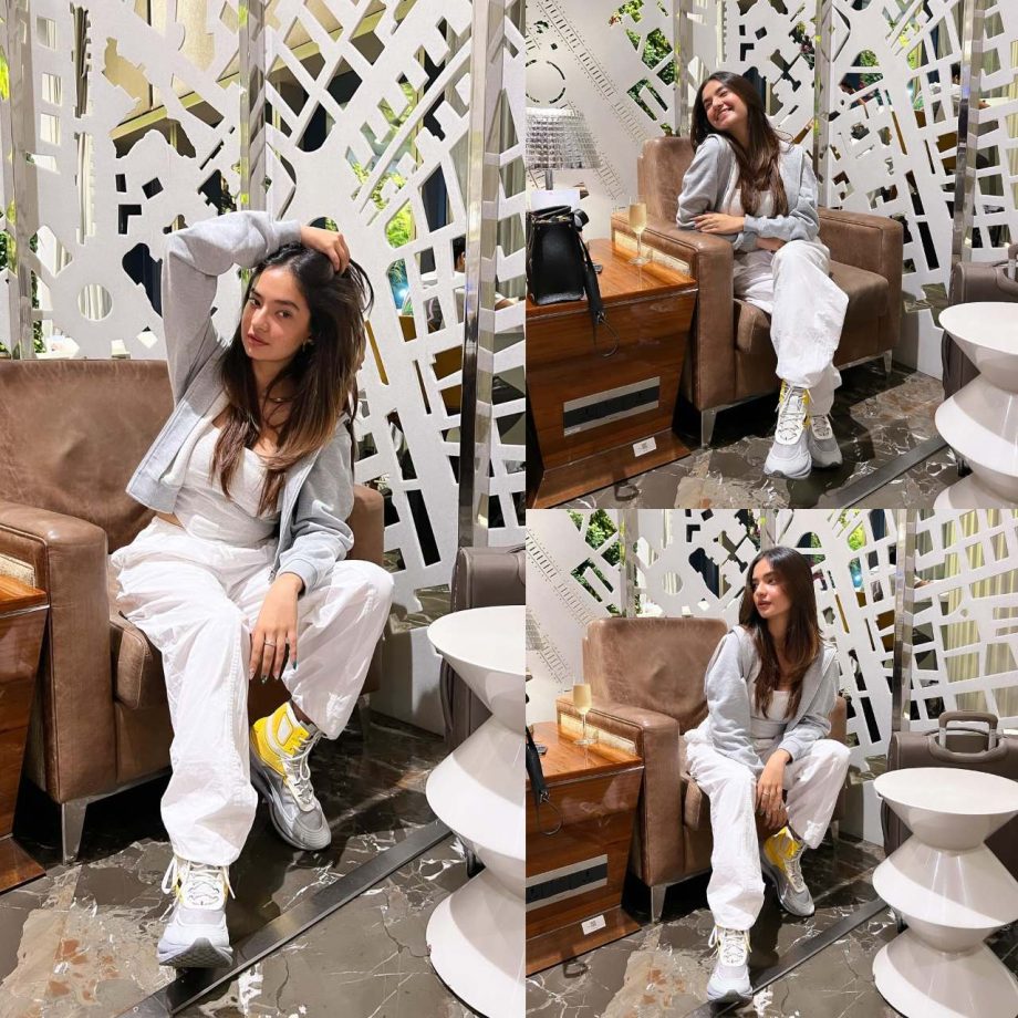 Anushka Sen nails the casual comfy style in grey tracksuit [Photos] 878369