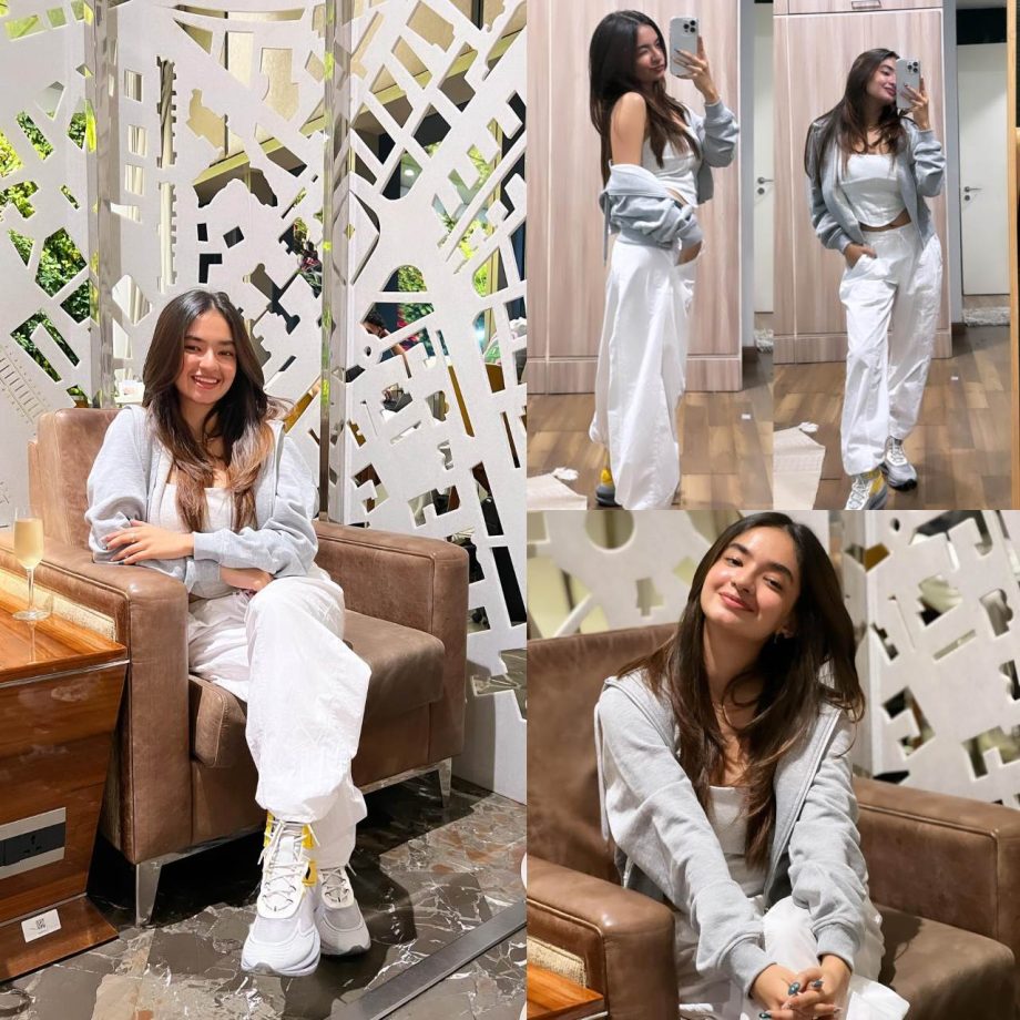 Anushka Sen nails the casual comfy style in grey tracksuit [Photos] 878370