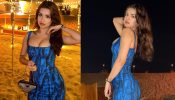 Arabian Nights: Avneet Kaur turns bold in fitted printed blue dress