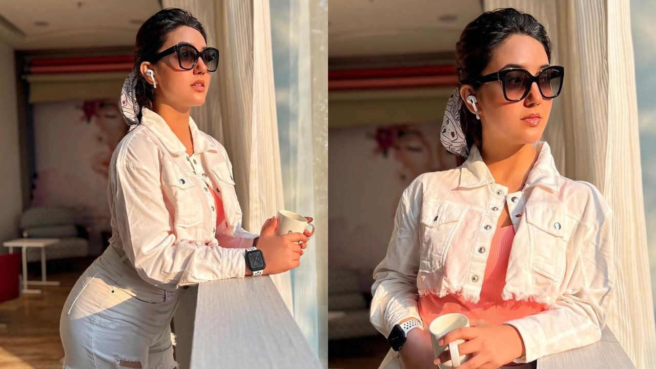 Ashnoor Kaur Looks Super Cool In White Denim-on-denim Style, See Photos