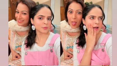 TMKOC BTS: Sunayana Fozdar and Palak Sindhwani go goofy on sets [Viral Moments]