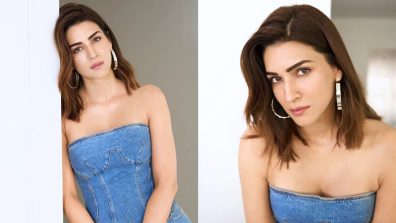 Kriti Sanon Redefines Denim-on-denim Style In Top-and-skirt, See Here