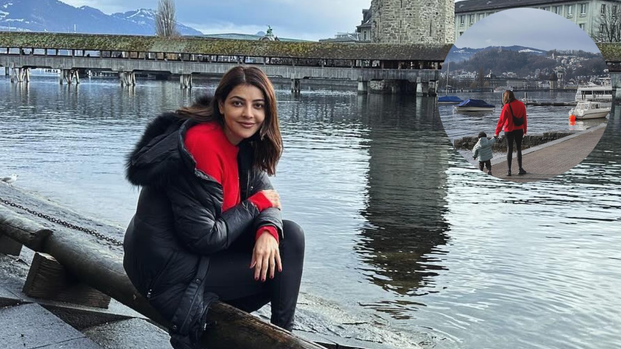 Inside Kajal Aggarwal’s winter vacation with son Neil, see photos