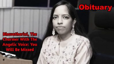 Bhavatharini, The Charmer With The Angelic Voice: You Will Be Missed