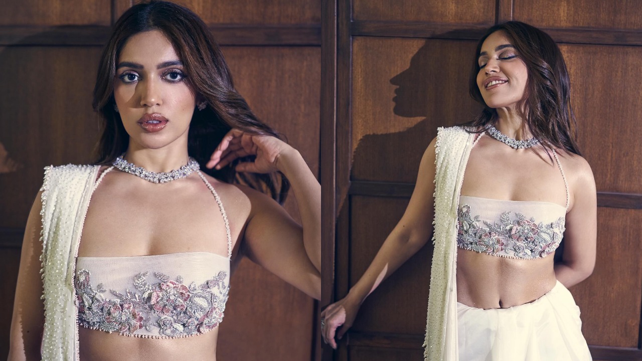 Bhumi Pednekar breaks ‘body stereotypes’ as she flaunts ripped abs in sheer saree
