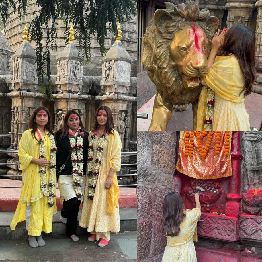 Bhumi Pednekar visits Kamakhya temple with sister Samiksha [Photos] 880222