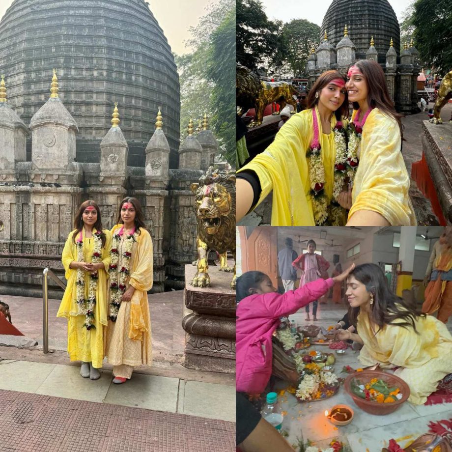 Bhumi Pednekar visits Kamakhya temple with sister Samiksha [Photos] 880223