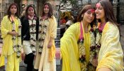 Bhumi Pednekar visits Kamakhya temple with sister Samiksha [Photos]