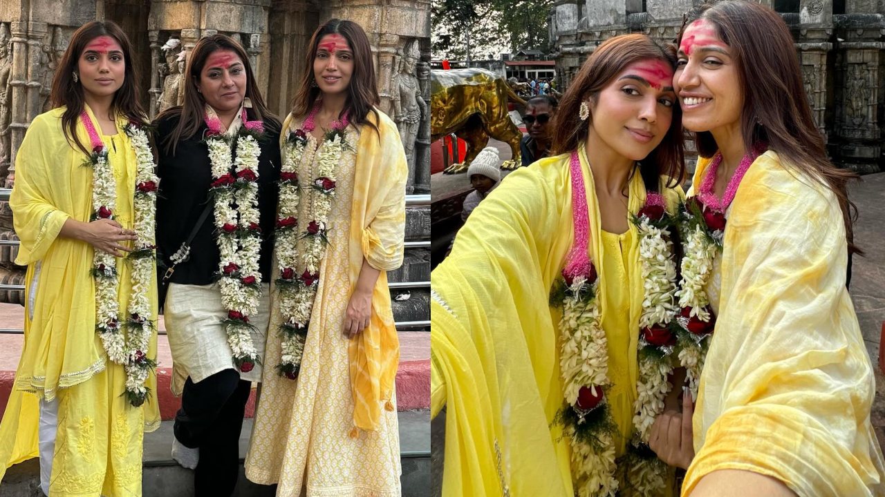 Bhumi Pednekar visits Kamakhya temple with sister Samiksha [Photos] 880224