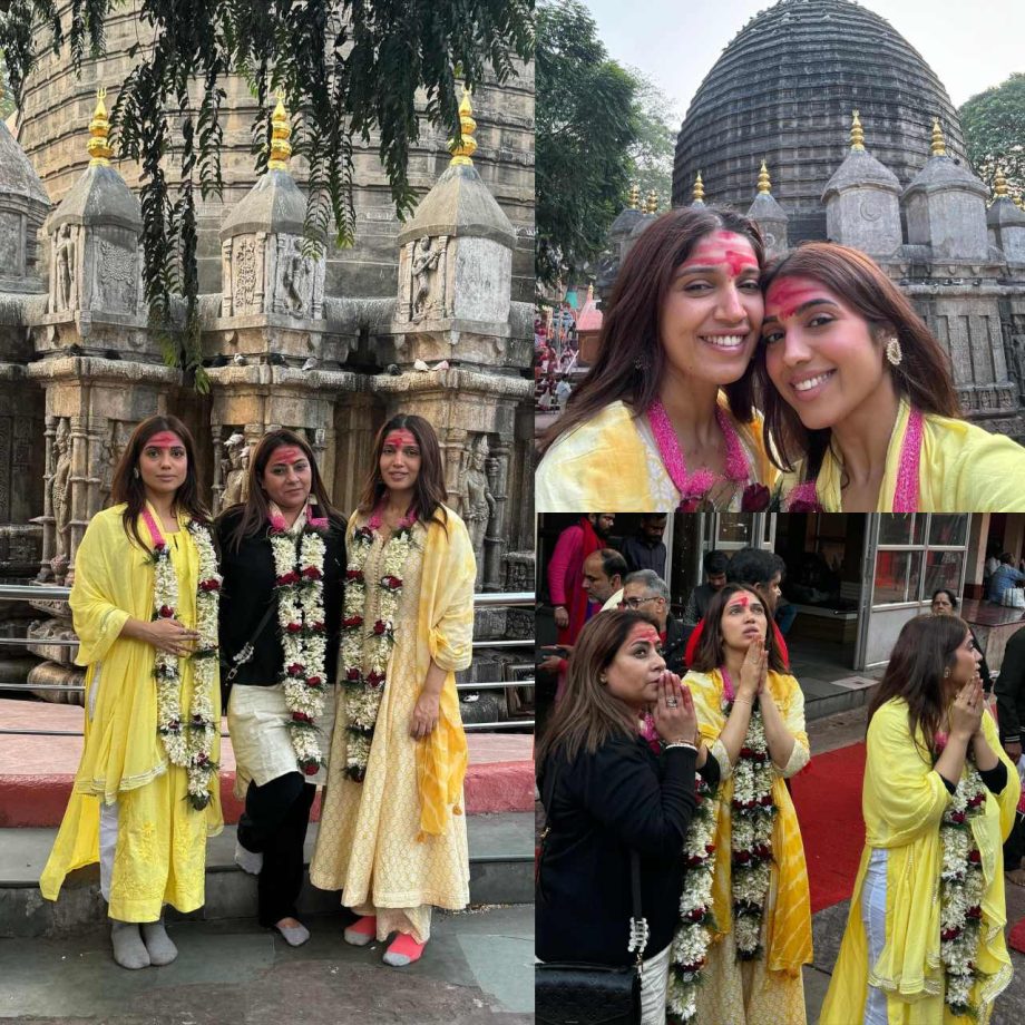 Bhumi Pednekar visits Kamakhya temple with sister Samiksha [Photos] 880221