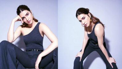 Boss It Up Like Kriti Sanon In One-shoulder Top & Flared Pants