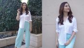 Disha Parmar twirls in divine glam in white shirt and denim jeans