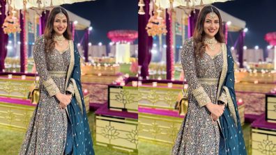 Divyanka Tripathi turns queen in embroidered blue lehenga set, see photos