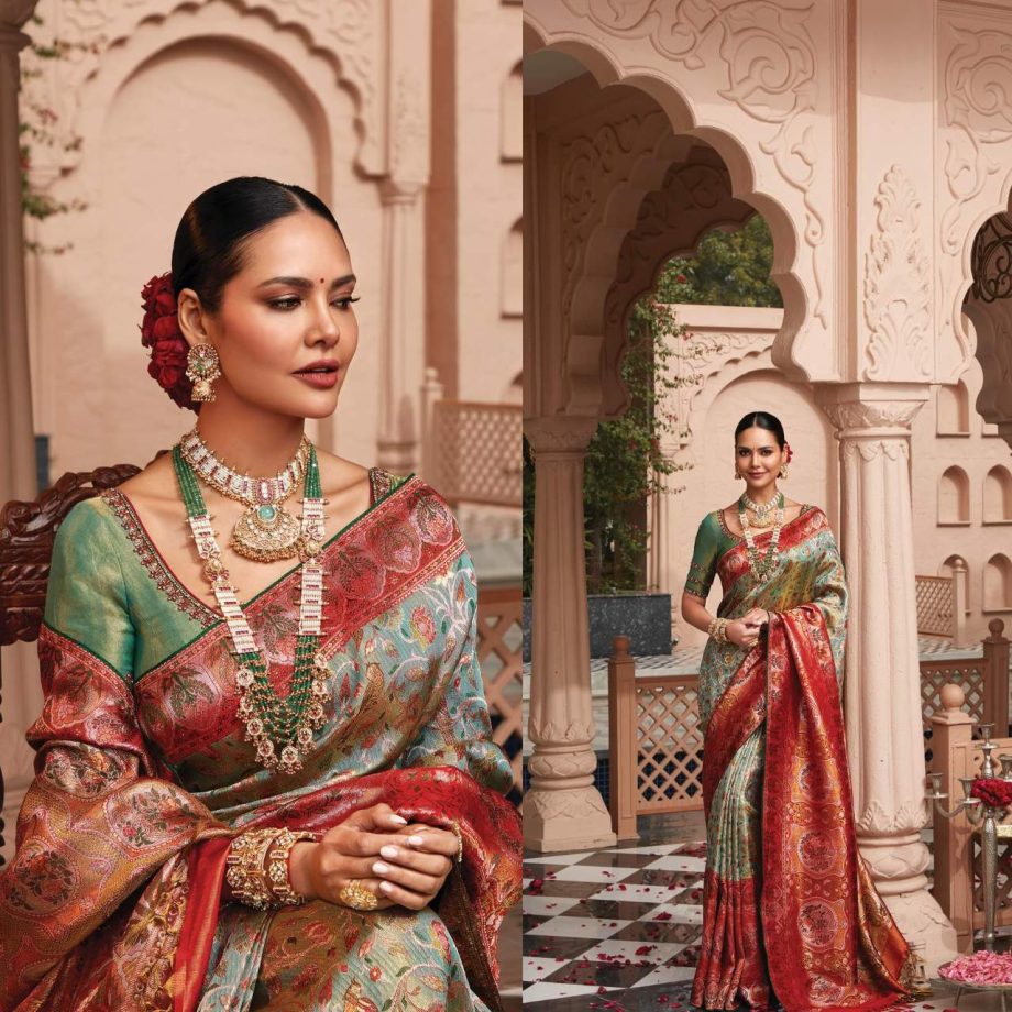 Esha Gupta’s love affair with silk sarees remains eternal [Photos] 878340