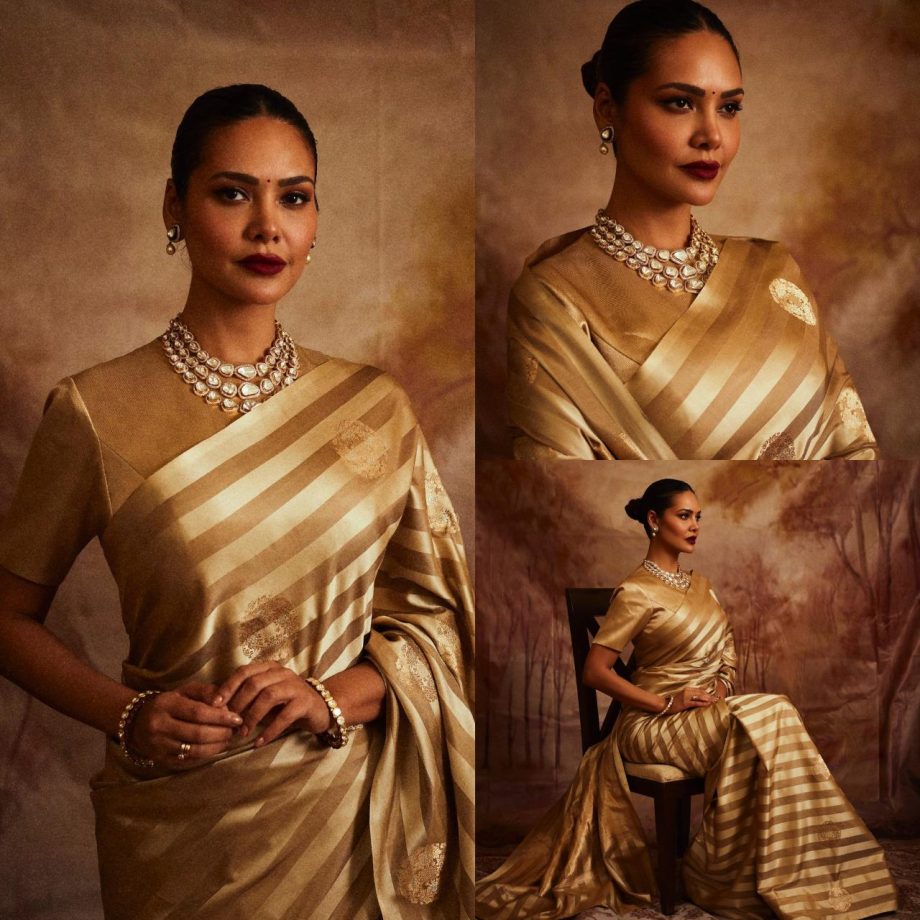 Esha Gupta’s love affair with silk sarees remains eternal [Photos] 878341