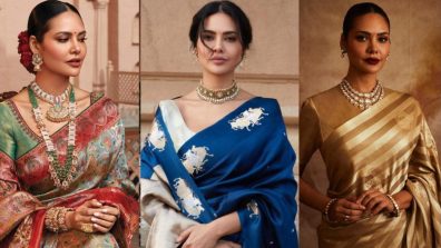 Esha Gupta’s love affair with silk sarees remains eternal [Photos]