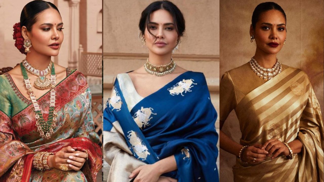 Esha Gupta’s love affair with silk sarees remains eternal [Photos] 878478