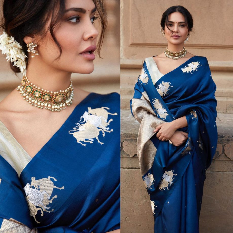 Esha Gupta’s love affair with silk sarees remains eternal [Photos] 878339