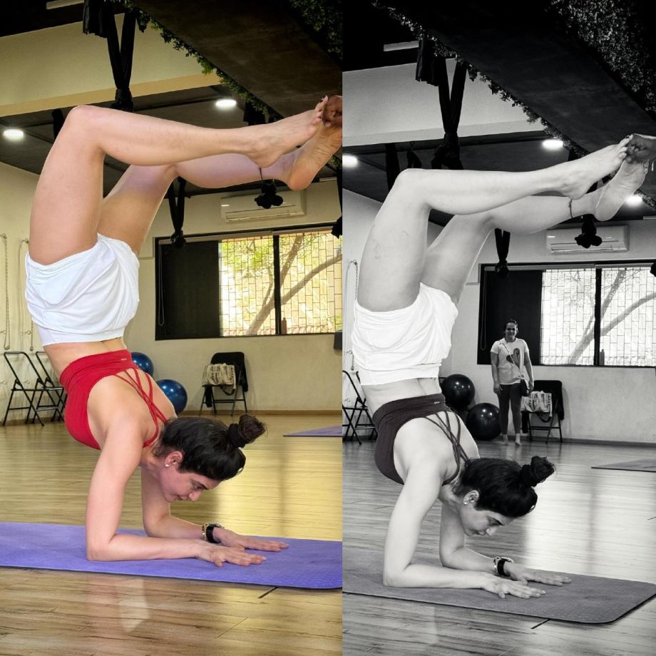 Fitinspiration: Karishma Tanna aces ‘pincha mayurasana’ like a boss 877959