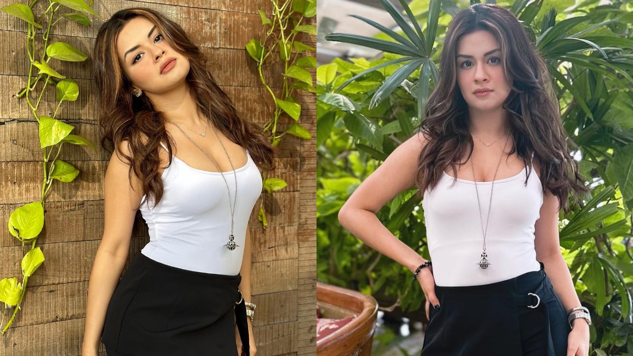 Glam Girl: Avneet Kaur raises tempature in white camisole top and black trouser 879300