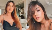 Gorgeous: Nia Sharma stuns in plunge neck satin LBD