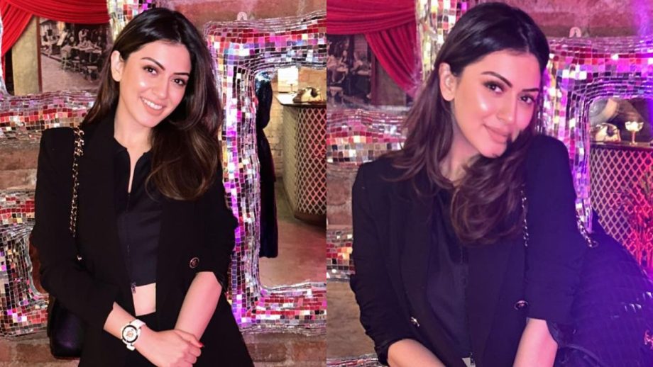 Hansika Motwani Serves Major Party Goals In Black Co-ords And Thigh-high Boots, Take Cues 879911