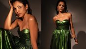 In Photos: Shriya Pilgaonkar Spreads Magic In Green Metallic Strapless Dress