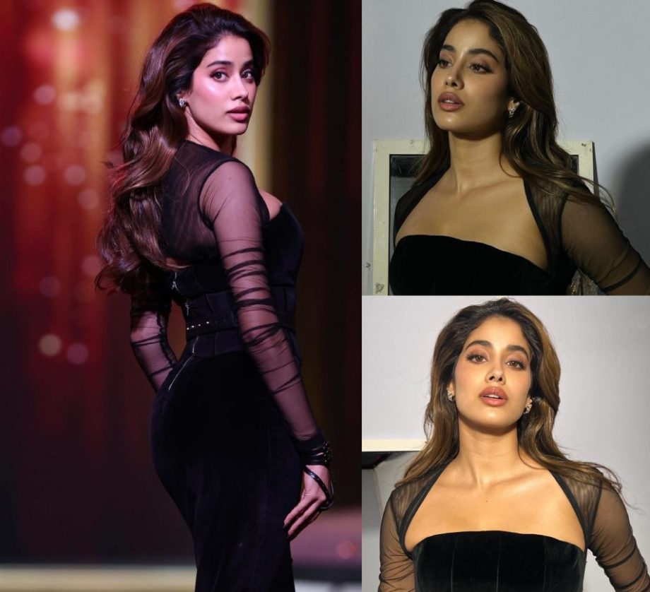 Janhvi Kapoor Flaunts Curves In Black Velvet Mermaid Gown, Sneak Peek 880428