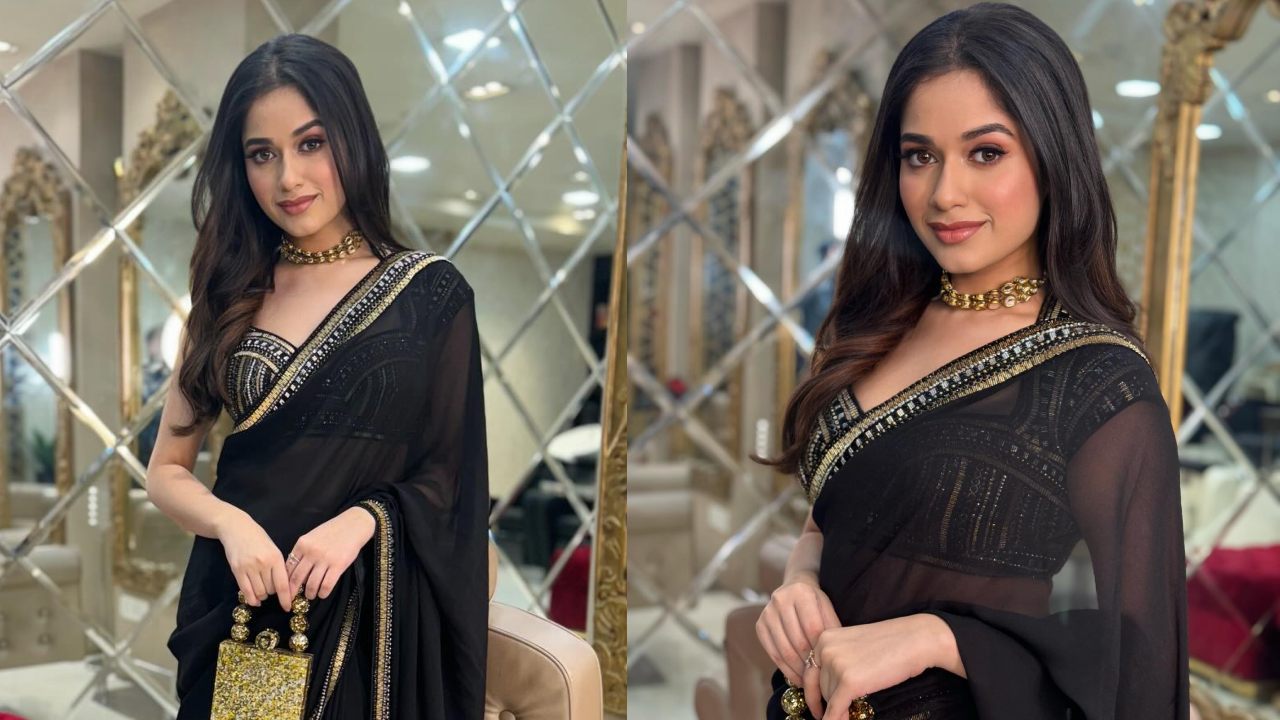 Jannat Zubair Is A Bombshell In Black Saree, Take A Look 879010