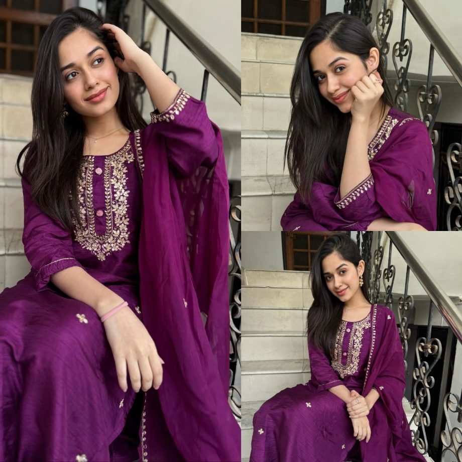 Jannat Zubair's Gotta Work Salwar Suit Worth Rs. 4,800 Is Must-have Traditional Outfit 879419