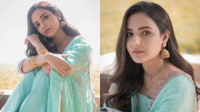Jasmine Bhasin turns all dreamy in embroidered blue salwar suit