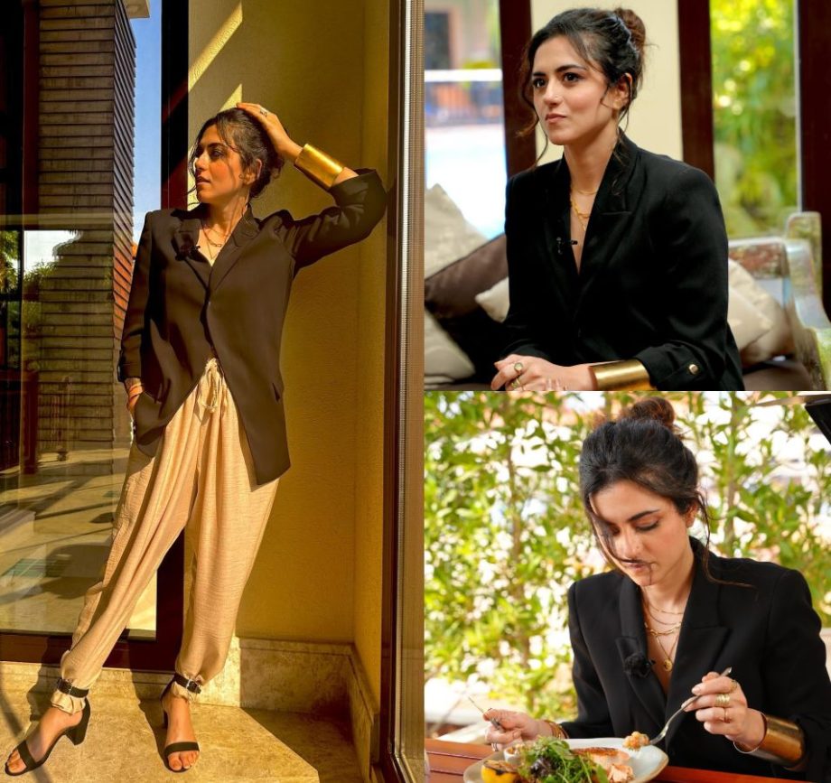 Jawan actress Ridhi Dogra's recent black blazer and cowl pants are a clear winner; Checkout! 876629