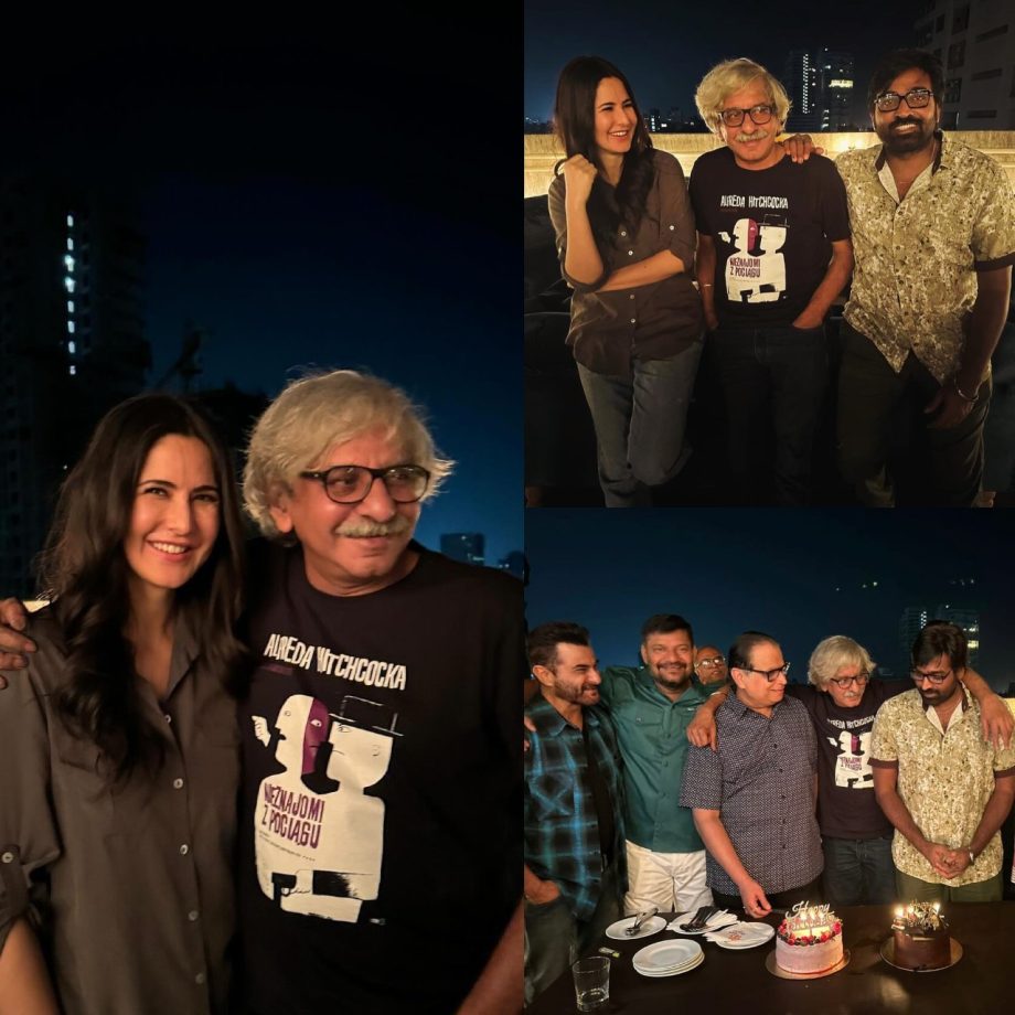 Katrina Kaif Toasts to Success: Merry Christmas Celebration with Vijay Sethupathi and Sriram Raghavan 878864