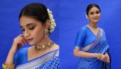 Keerthy Suresh is vision to behold blue Banarasi saree, check out