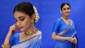 Keerthy Suresh is vision to behold blue Banarasi saree, check out 877326