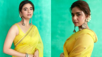 Keerthy Suresh Wows In Yellow Saree With Bindi & Gajra, Checkout Photos