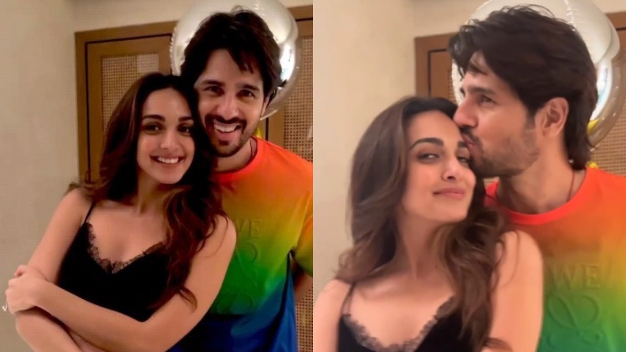 Kiara Advani kisses hubby Sidharth Malhotra on his 39th birthday 878648