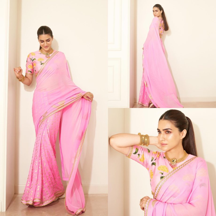 Kriti Sanon's Minimalist Saree Collections Are No Miss, Check Out 877194