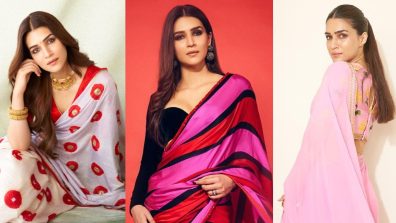 Kriti Sanon’s Minimalist Saree Collections Are No Miss, Check Out