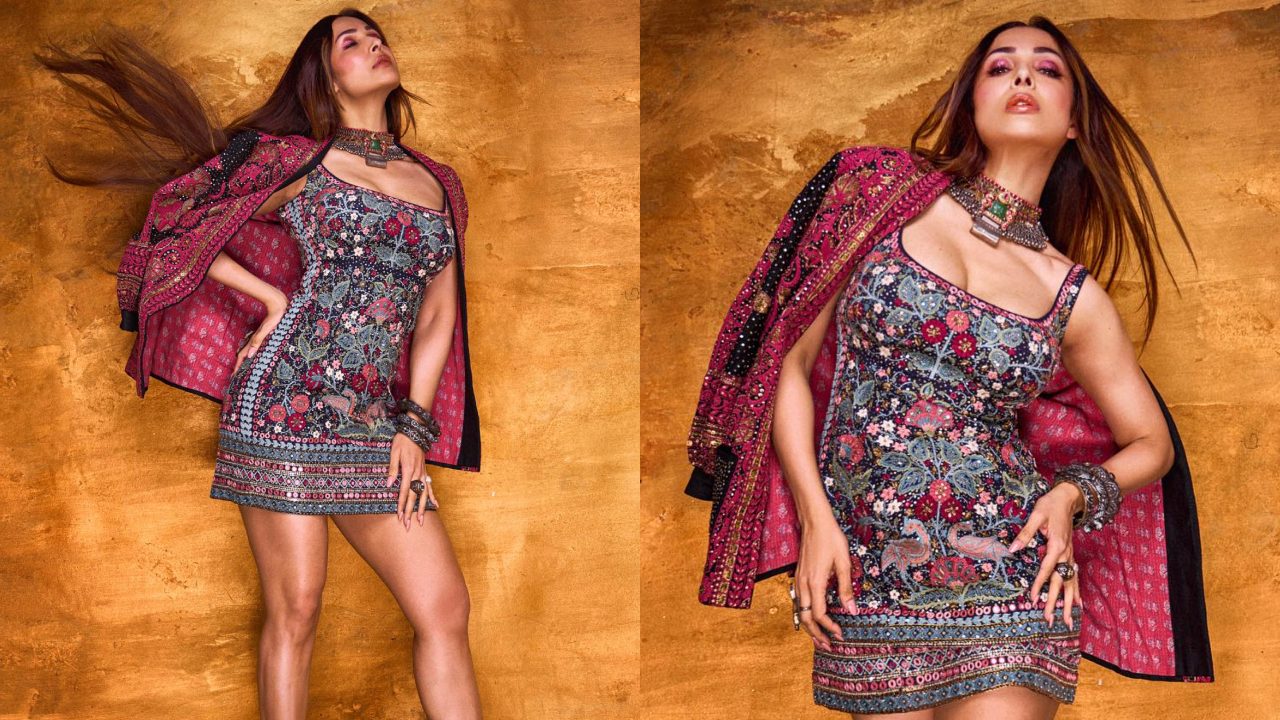 Malaika Arora swoons internet in intricate threadwork mini dress, check out
