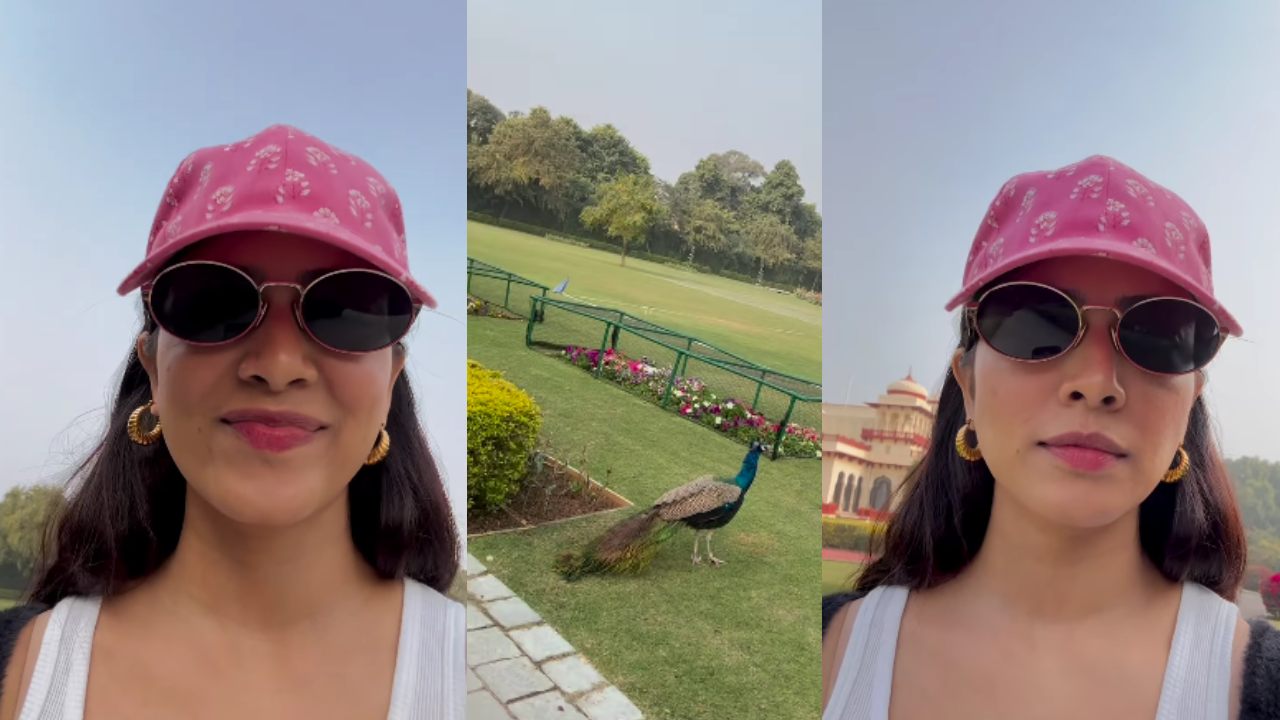 Malavika Mohanan drops sneak peek from her majestic peacock encounter [Watch]