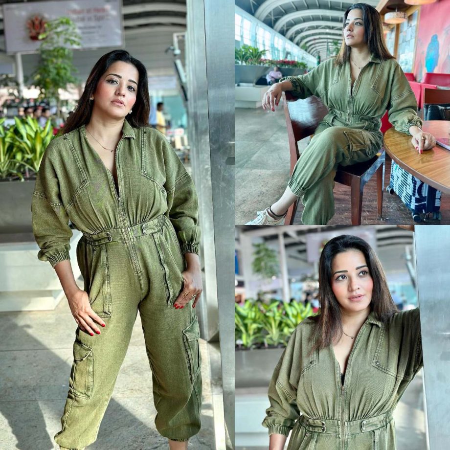 Monalisa Recreates 'Fighter' Vibes In Green Denim Jumpsuit, See How 880250