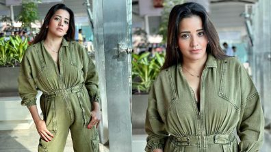Monalisa Recreates ‘Fighter’ Vibes In Green Denim Jumpsuit, See How
