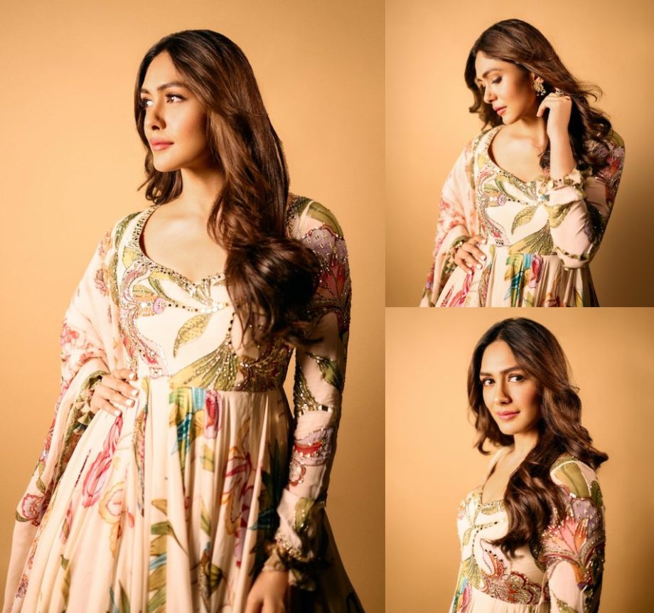Mrunal Thakur aces style in floral embroidered anarkali set, see photos 879264