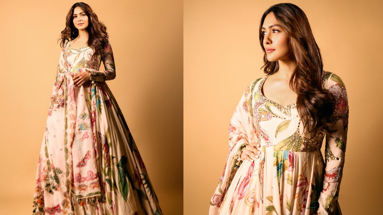 Mrunal Thakur aces style in floral embroidered anarkali set, see photos 879265