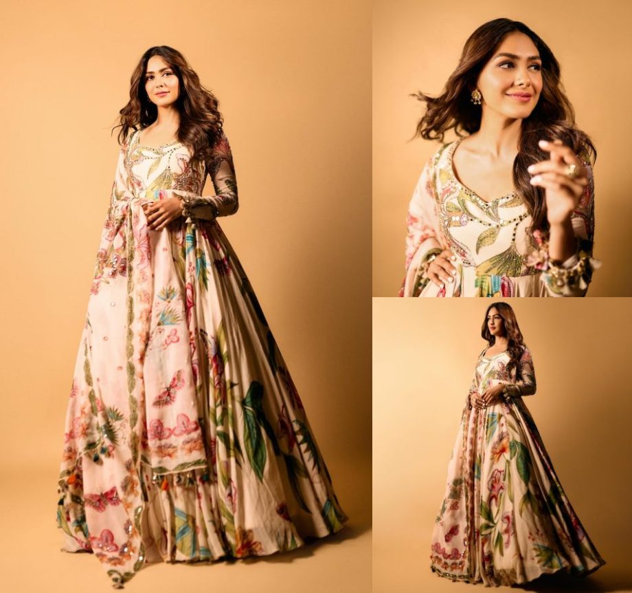 Mrunal Thakur aces style in floral embroidered anarkali set, see photos 879263