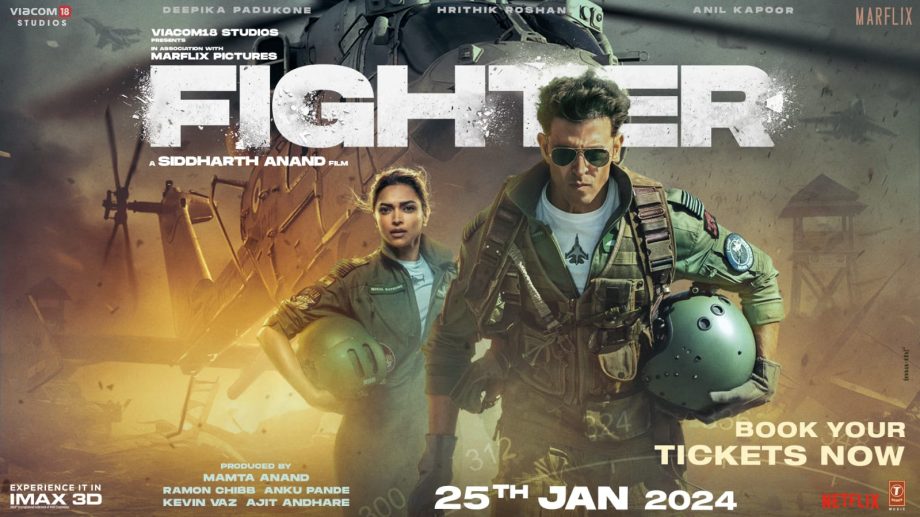 New poster out! Siddharth Anand's Fighter is just 3 days away from its release! Releasing on 25th January 2024! 879519