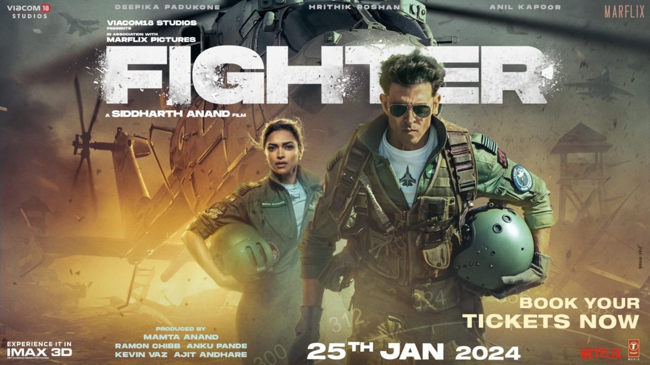New poster out! Siddharth Anand’s Fighter is just 3 days away from its release! Releasing on 25th January 2024!