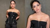 Nushrratt Bharuccha keeps it bossy in black denim co ord set, see photos