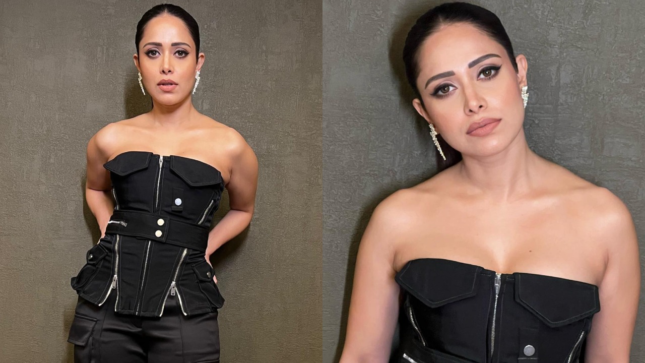 Nushrratt Bharuccha keeps it bossy in black denim co ord set, see photos 879851